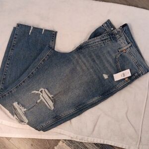 GAP Blue Distressed Boyfriend Jeans